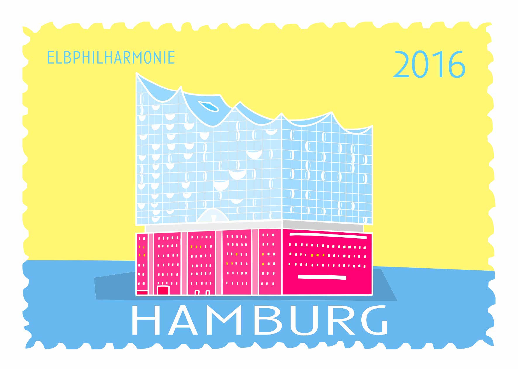 Postkarte - Limo & Mo - Elbphilharmonie Postkarte - Limo & Mo - Elbphilharmonie