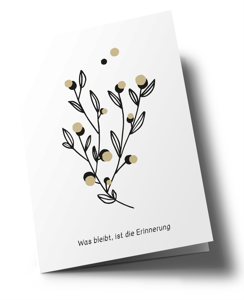 Doublecard C6 - familytree - Was bleibt, ist die Erinnerung