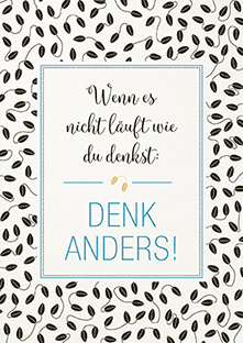 Postkarte - La Card - Denk anders