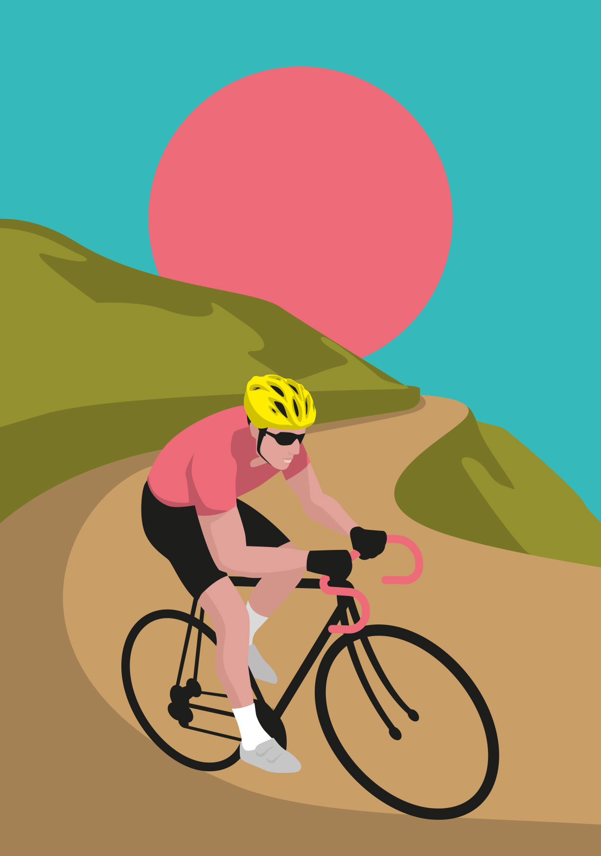 Postcard - Nobiyama - Racing Bike Postcard - Nobiyama - Racing Bike