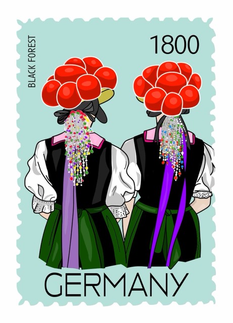 Postkarte - Limo & Mo - schwarzwaldfrauen Postkarte - Limo & Mo - schwarzwaldfrauen