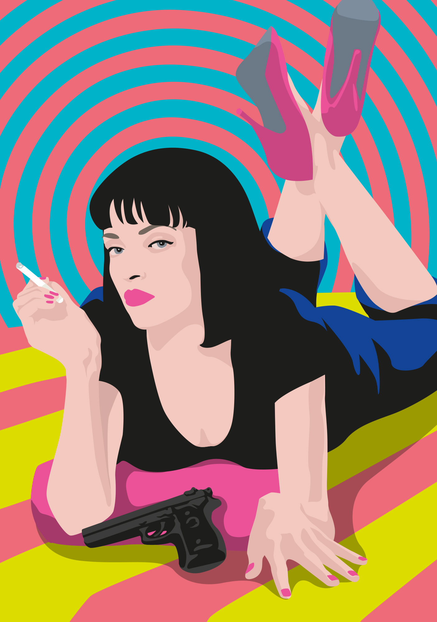 Postcard - pop art new generation - Mrs. W. Postcard - pop art new generation - Mrs. W.