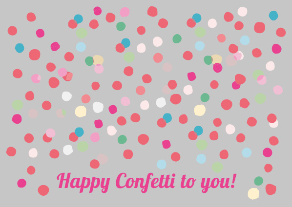 Postkarte - luminous - confetti to you Postkarte - luminous - confetti to you