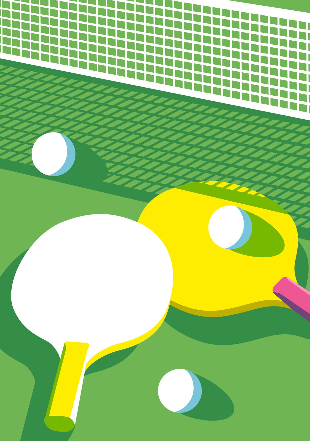 Postcard - sports - table tennis