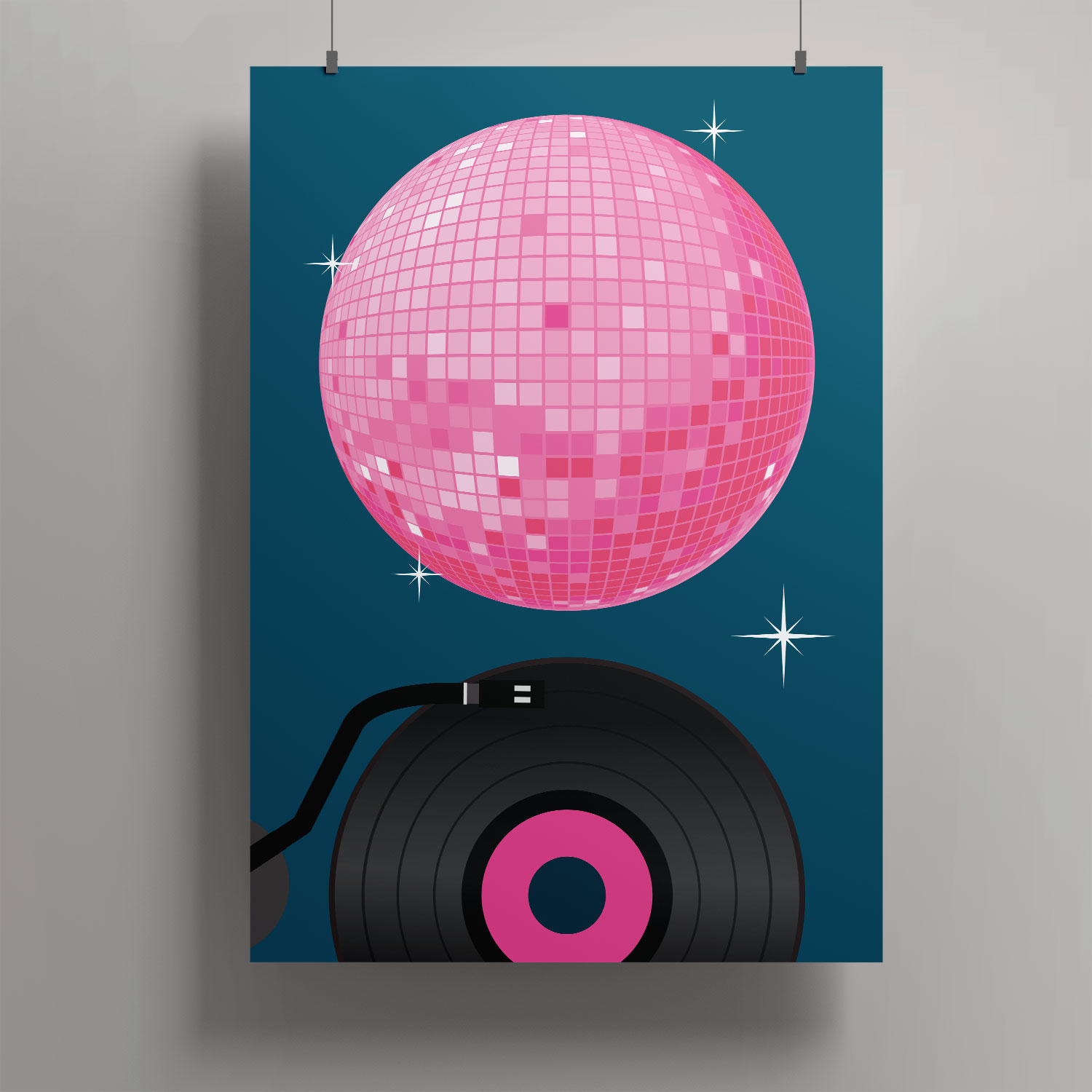 Artprint A3 - Disco ball