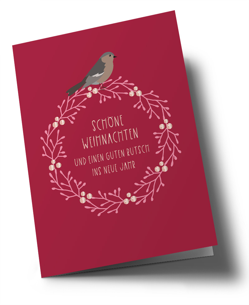 Doublecard C6 - Toni Starck - christmas sparrow Doublecard C6 - Toni Starck - christmas sparrow