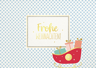 Postkarte - La Card - Schlitten Postkarte - La Card - Schlitten