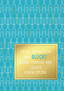 Postkarte - La Card - Definition Glück