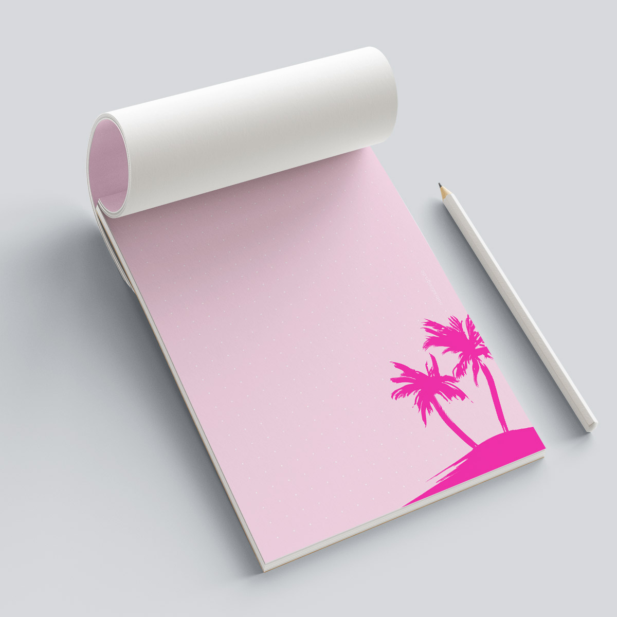 Notepad A5 - neonstyle - Palms Notepad A5 - neonstyle - Palms