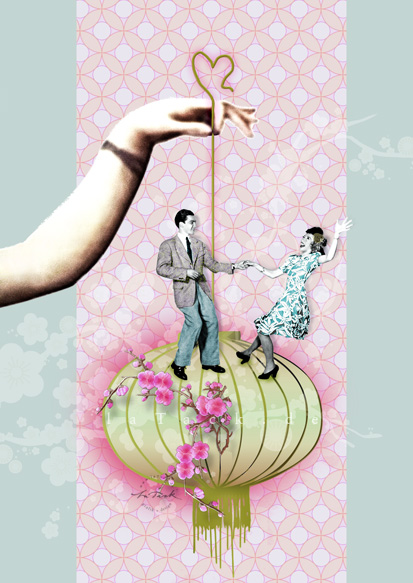 Postcard - La Tack - lampionDance