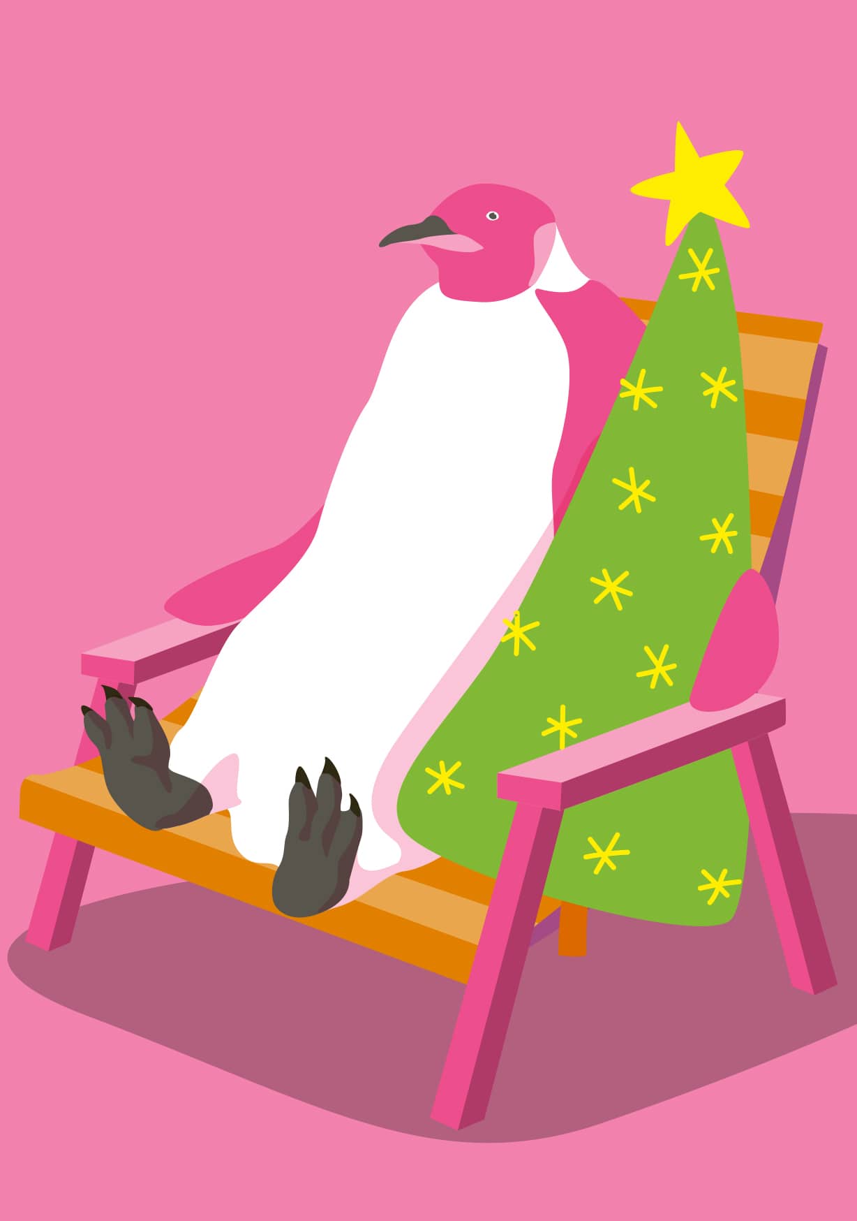 Postcard - luminous - Penguin