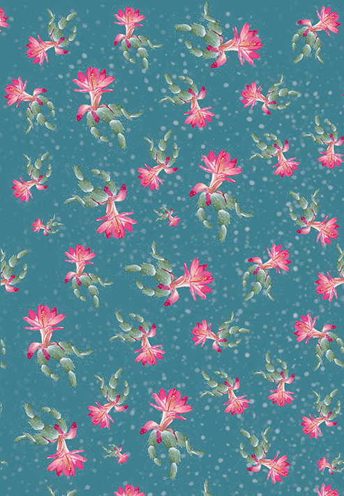 Wrapping paper - m-illu - Christmas cactus Wrapping paper - m-illu - Christmas cactus