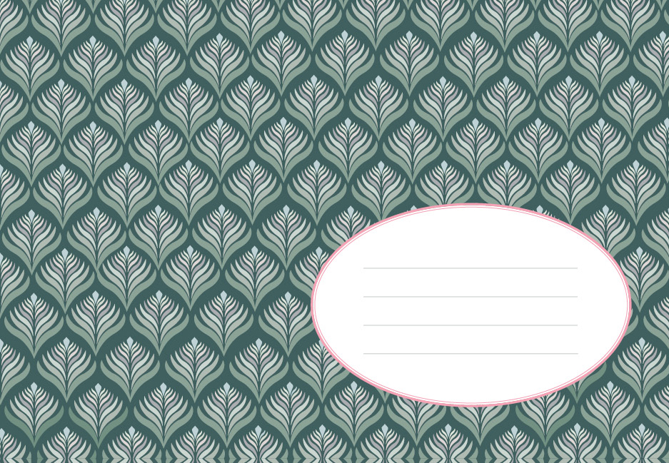Envelope - Toni Starck Pattern - Green elegance Envelope - Toni Starck Pattern - Green elegance