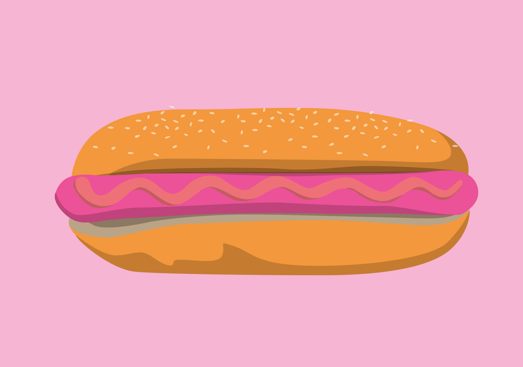 Postcard - luminous - Hot Dog Postcard - luminous - Hot Dog