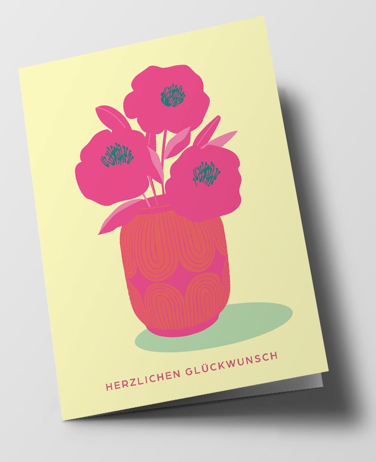 C6 Folded Card - Boho - Sugar Poppy