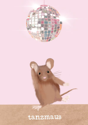 Postcard – Toni Starck – Dancing Mouse