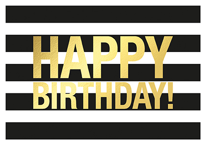 Postkarte - La Card - Happy Black