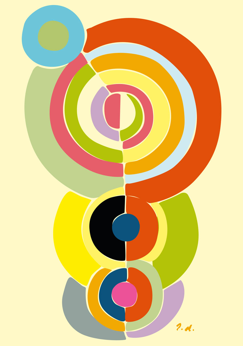 Postcard - Museum Art - Delaunay