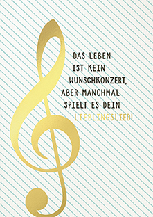 Postkarte - La Card - Lieblingslied