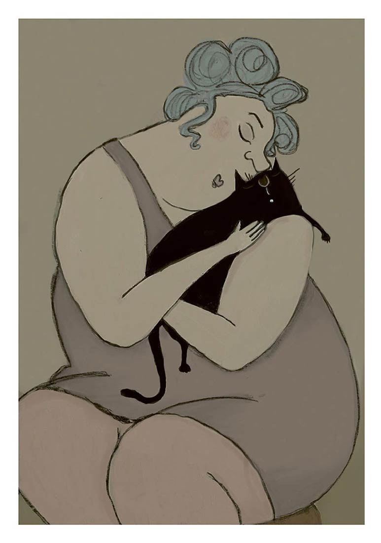 Postkarte - kittiekatstudio - Katzenliebe Postkarte - kittiekatstudio - Katzenliebe