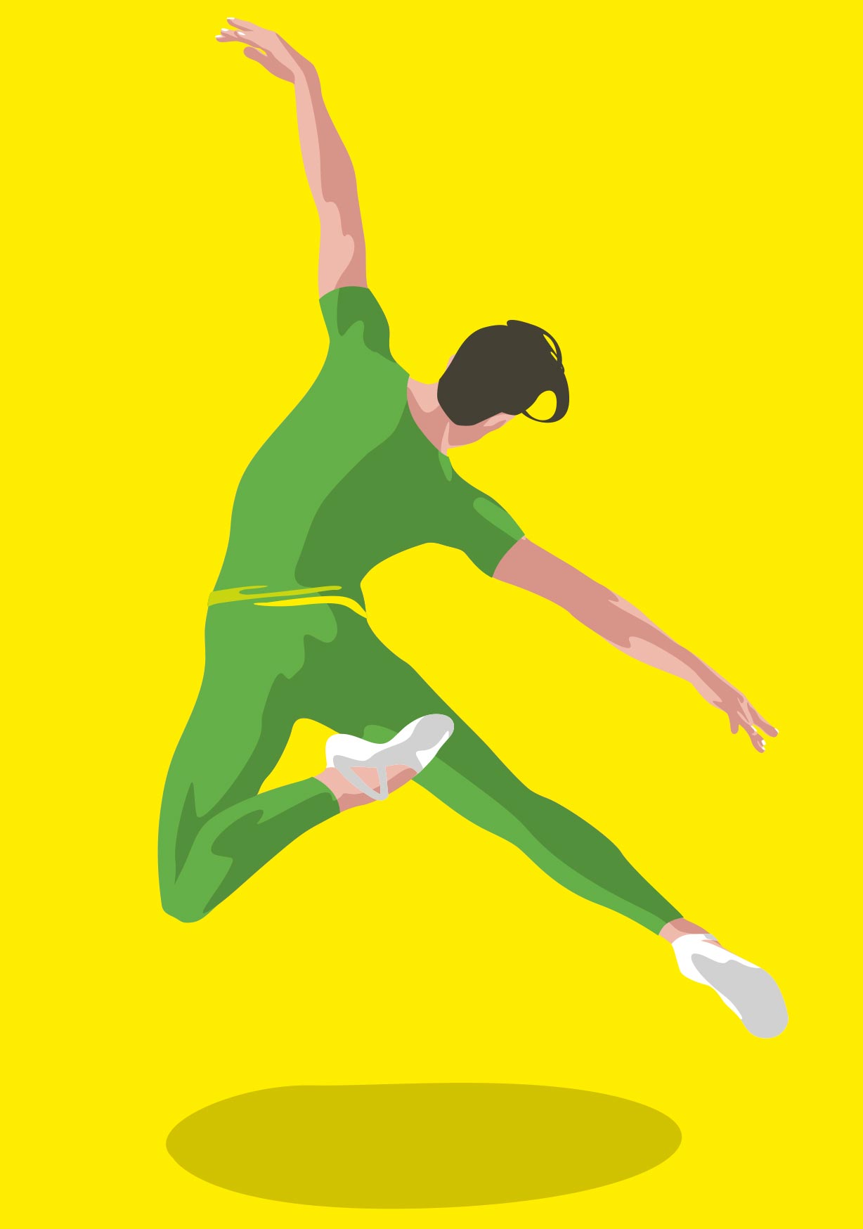 Postcard - neonstyle - ballet dancer