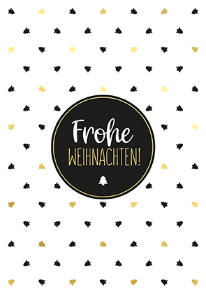 Postkarte - La Card - Mini-Bäumchen, black