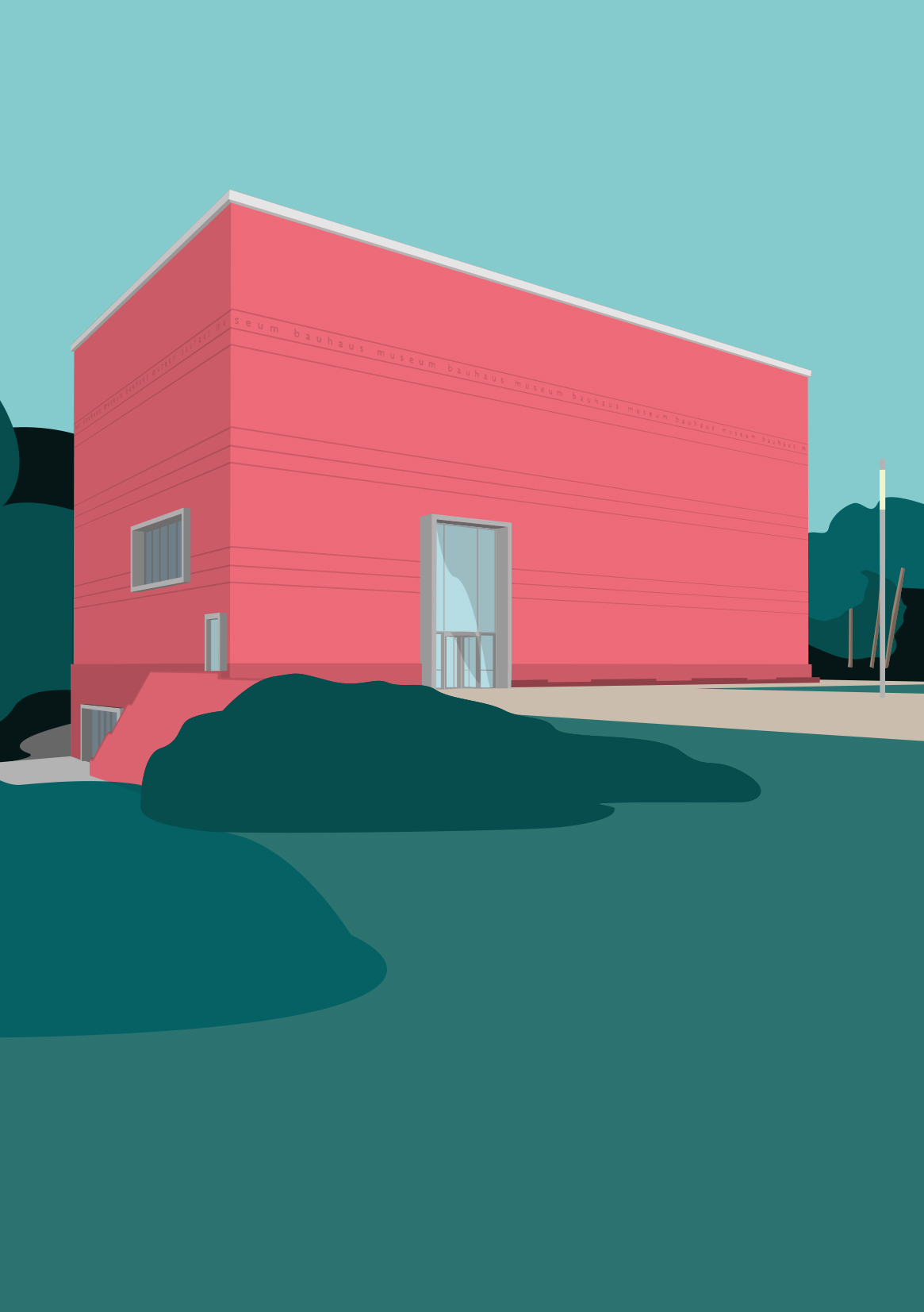 ArtPrint A5 - Monuments - Bauhaus Museum ArtPrint A5 - Monuments - Bauhaus Museum