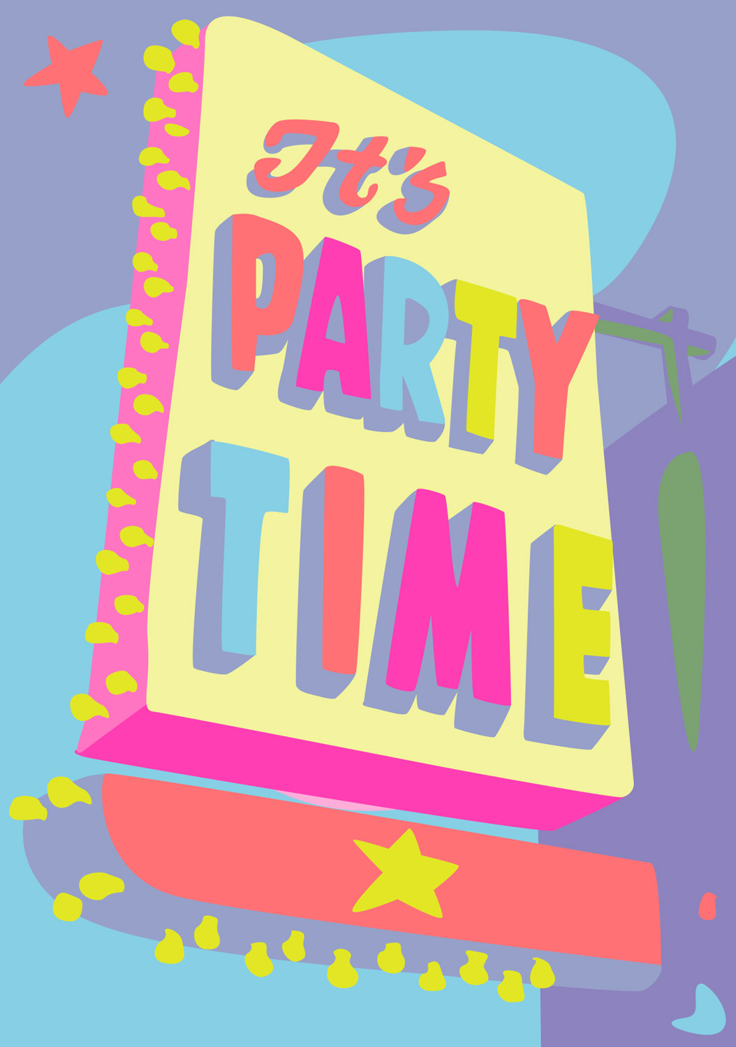 Postkarte - Limoncella - It's Party Time