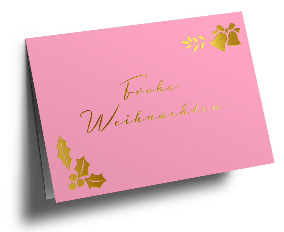 Klappkarte C6 - pure - Frohe Weihnachten Klappkarte C6 - pure - Frohe Weihnachten