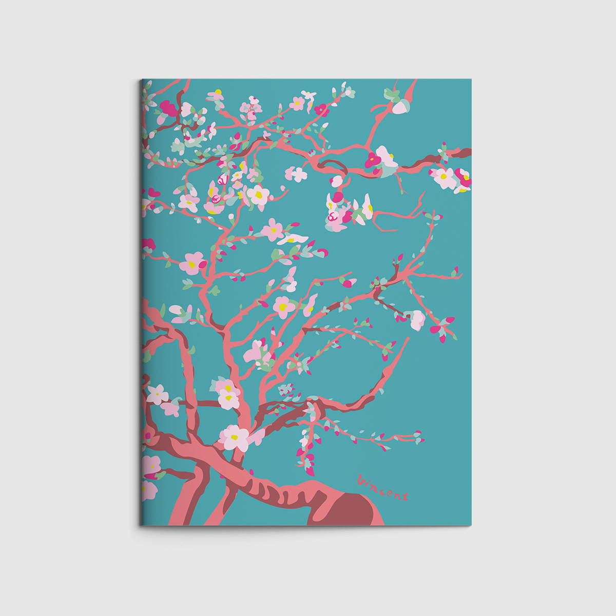 Booklet A6 - Museum Art - Almond blossom, van Gogh