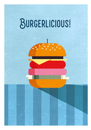 Postcard - Daria Ivanova - burgerlicious