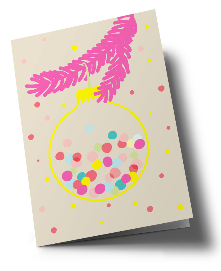 Doublecard C6 - nola - x-mas ball