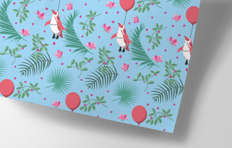 Wrapping paper - happiness - Pinguin Wrapping paper - happiness - Pinguin
