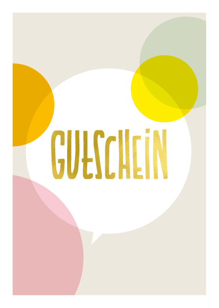 Postcard - illi - Gold embossing - GUTSCHEIN