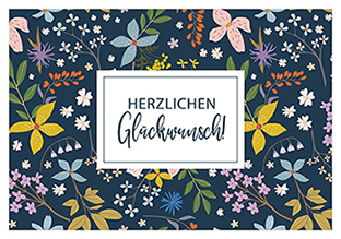 Klappkarte C6 - La Card - Blumenkarte