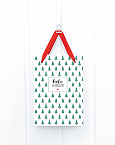 Geschenktüte Midi - Herzbäumchen, grün Geschenktüte Midi - Herzbäumchen, grün