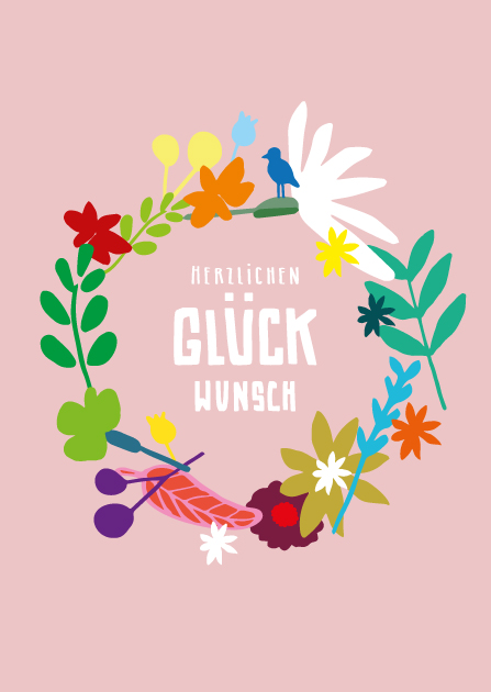 Postcard - illi - LAKA Herzlichen Glückwunsch