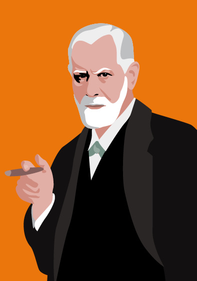 Postkarte - pop art new generation - Sigmund Freud