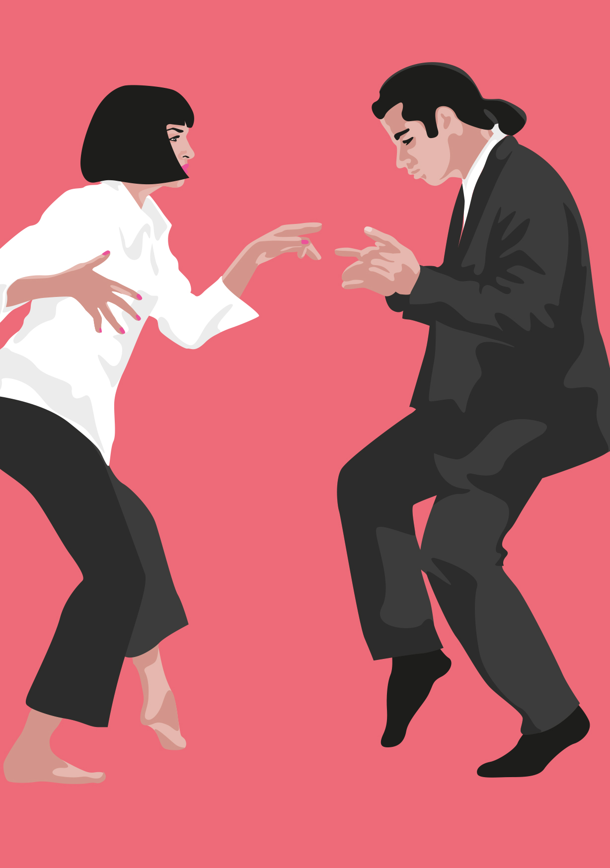 Postcard - pop art new generation - Dancing people Postcard - pop art new generation - Dancing people