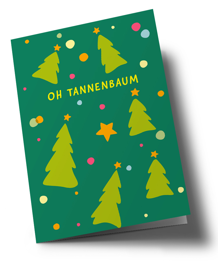 C6 folding card - nola - Oh Christmas Tree