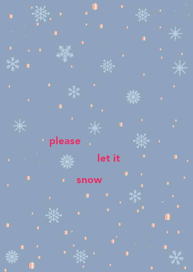 Postcard - Toni Starck - Please let it snow