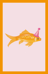 Minicard - Toni Starck - Birthday Fish