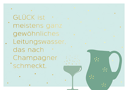 Postkarte - La Card - Leitungswasser