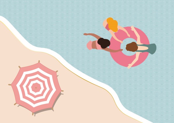 Postcard - Toni Starck - Happy beach day