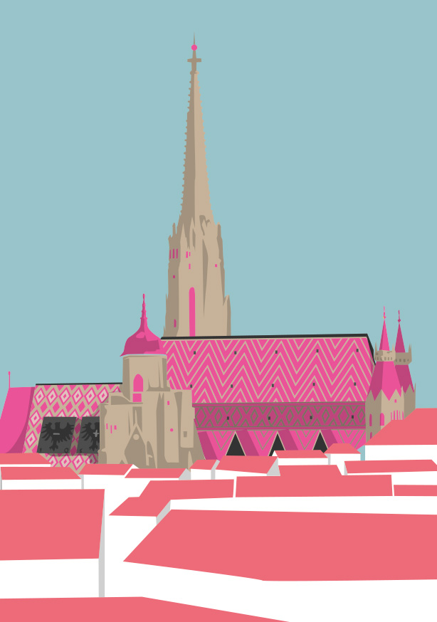 Postcard - Bon Voyage - Stephansdom, Wien Postcard - Bon Voyage - Stephansdom, Wien