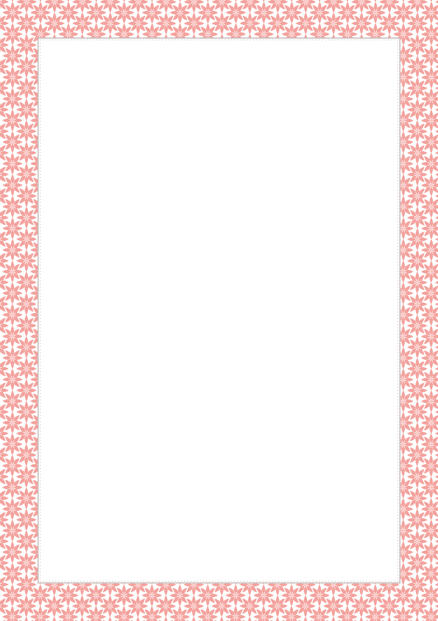 Block A5 - Toni Starck Pattern - Shiny Coral
