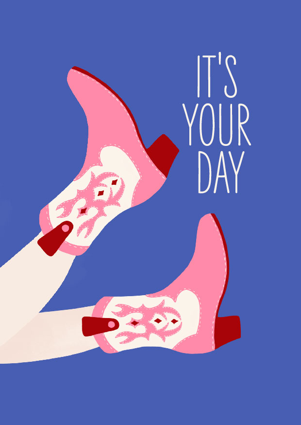 Postkarte - andrea liesert - IT’S YOUR DAY