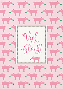 Postkarte - La Card - Glücksschwein Postkarte - La Card - Glücksschwein