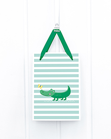 Geschenktüte Midi - Krokodil gestreift