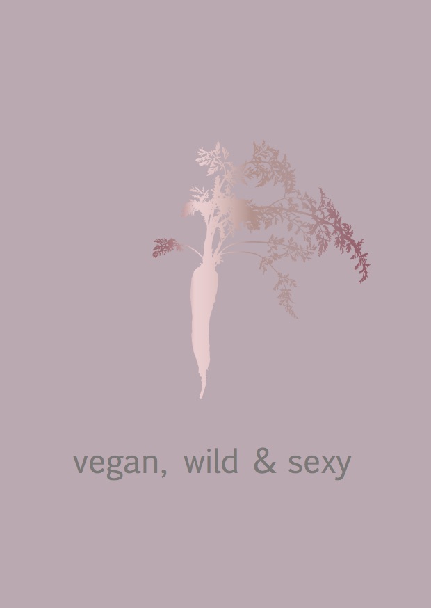 Postkarte - Toni Starck - vegan wild and sexy